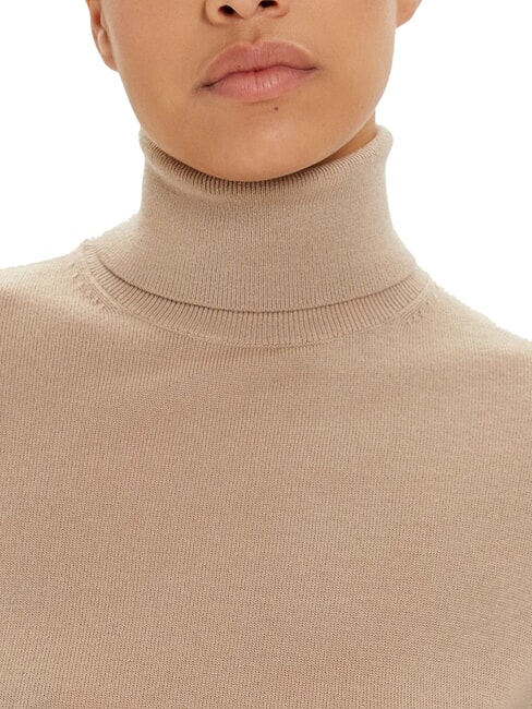 CK Pulover slim fit din lână cu guler înalt amforă - Pulovere pentru femei