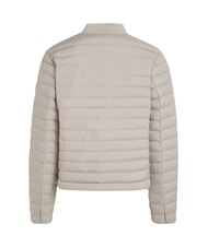 CALVIN KLEIN CK Jachetă ușoară, scurtă, matlasată, din puf cenușă de lemn - Jachete de puf pentru femei - 4