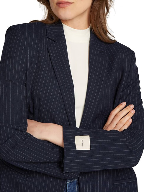 CK Sacou cu dungi subțiri cer nocturn / dungă gri de dimineață - Jachete pentru femei