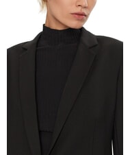 CALVIN KLEIN CK Sacou tip blazer cu un singur nasture din amestec de lână ck negru - Jachete pentru femei - 3