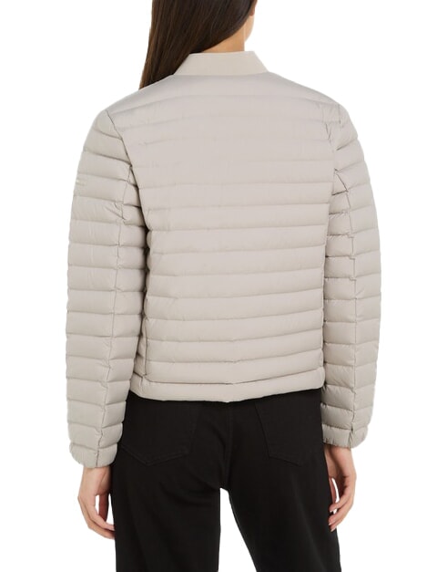 CK Jachetă ușoară, scurtă, matlasată, din puf cenușă de lemn - Jeans