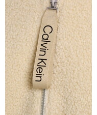 CALVIN KLEIN CK JEANS Jachetă din fleece cu fermoar complet și glugă ceață portuară - Jachete pentru femei - 5