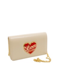 LOVE MOSCHINO LOVE HEART  Geantă de umăr fildeş - Genți femei - 2