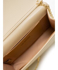 LOVE MOSCHINO LOVE HEART  Geantă de umăr fildeş - Genți femei - 5