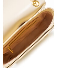 LOVE MOSCHINO LOVE HEART  Geantă de umăr fildeş - Genți femei - 5