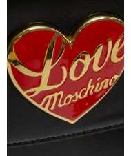 LOVE MOSCHINO LOVE HEART  Geantă de umăr negru - Genți femei - 3