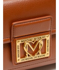 LOVE MOSCHINO LOCKED IN GOLD  Rucsac pentru femei castan - Genți femei - 3