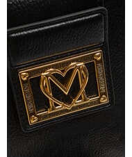 LOVE MOSCHINO LOCKED IN GOLD Geantă de umăr, cu curea de umăr negru - Genți femei - 3