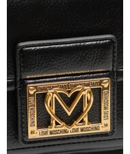 LOVE MOSCHINO LOCKED IN GOLD  Rucsac pentru femei negru - Genți femei - 3