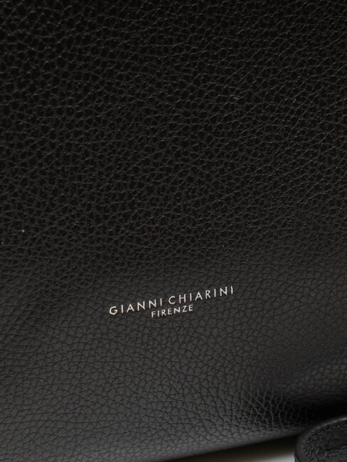 VIRGINIA Geantă de umăr din piele moale negru - Genți femei