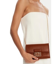 LOVE MOSCHINO SMART DAILY Poșetă cu lanț castan - Genți femei - 5