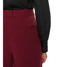 CALVIN KLEIN CK Pantaloni palazzo moi ciclism roșu - Pantaloni pentru femei - 4