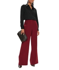 CALVIN KLEIN CK Pantaloni palazzo moi ciclism roșu - Pantaloni pentru femei - 5