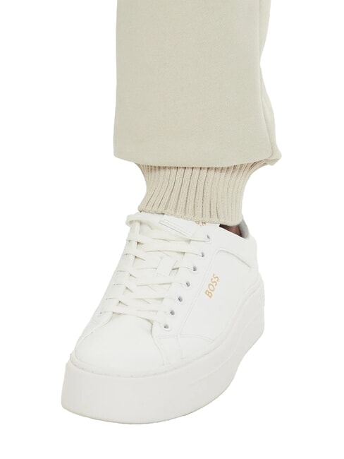 CK JEANS Pantaloni de trening din bumbac pelican - Costume sport pentru femei