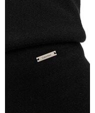 CALVIN KLEIN CK Pantaloni tricotați cu picior larg ck negru - Pantaloni pentru femei - 3