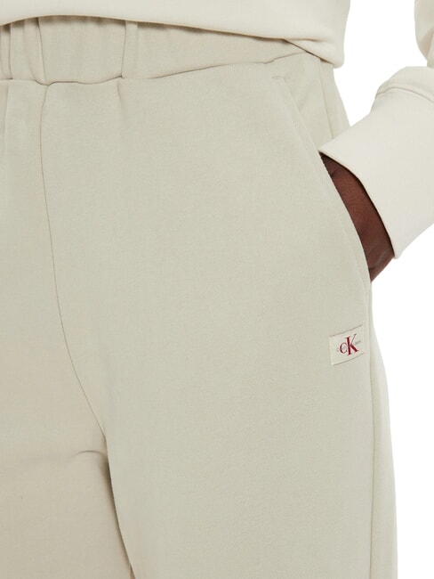 CK JEANS Pantaloni de trening din bumbac pelican - Costume sport pentru femei