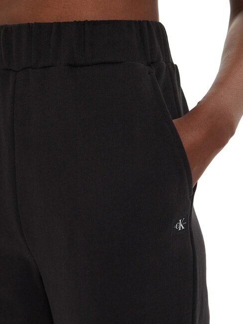 CK JEANS Pantaloni de trening din bumbac ck negru - Costume sport pentru femei