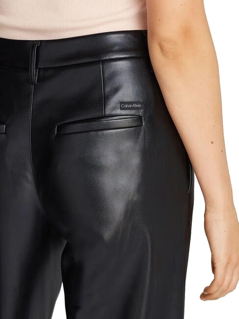 CK JEANS Pantaloni largi cu croială dreaptă ck negru - Pantaloni pentru femei