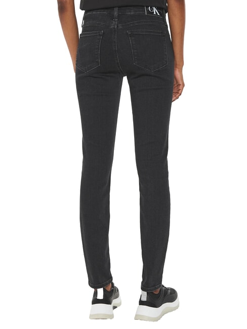 CK JEANS Blugi skinny cu talie medie denim negru - Jeans