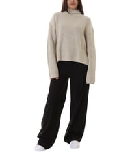 CALVIN KLEIN CK JEANS Pantaloni cu picior larg ck negru - Pantaloni pentru femei - 3