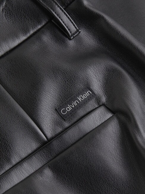 CK JEANS Pantaloni largi cu croială dreaptă ck negru - Pantaloni pentru femei