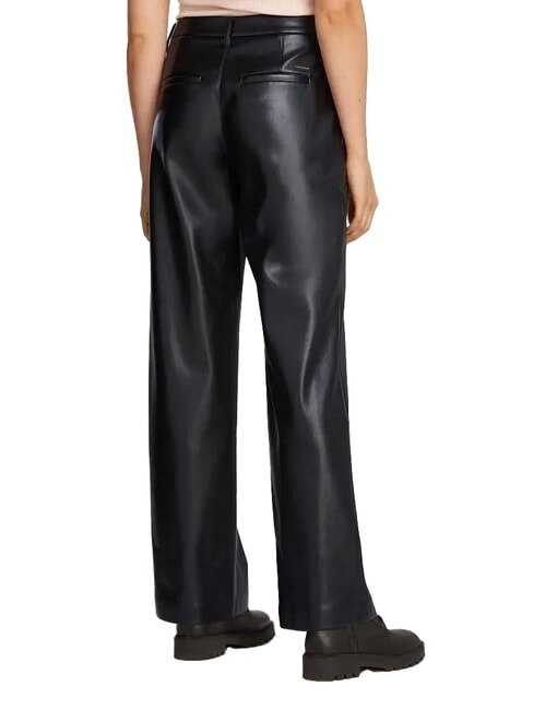 CK JEANS Pantaloni largi cu croială dreaptă ck negru - Pantaloni pentru femei