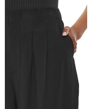 CALVIN KLEIN CK JEANS Pantaloni cu talie înaltă și pliuri ck negru - Pantaloni pentru femei - 3