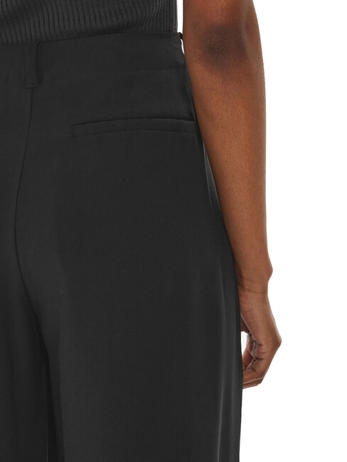 CK JEANS Pantaloni cu talie înaltă și pliuri ck negru - Pantaloni pentru femei