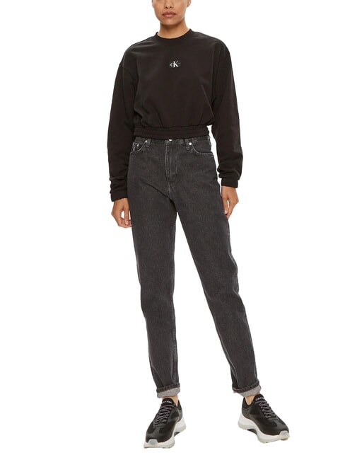 CK JEANS Blugi croială mom-croi gri denim - Jeans