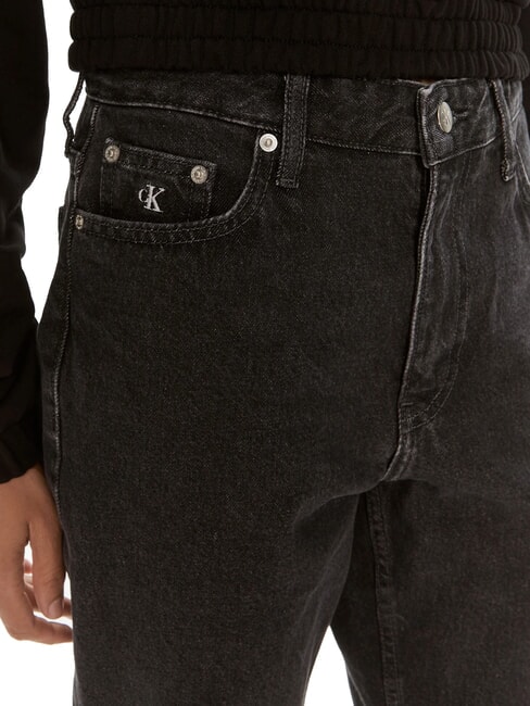 CK JEANS Blugi croială mom-croi gri denim - Jeans