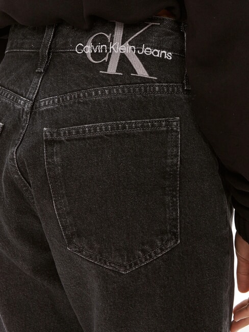 CK JEANS Blugi croială mom-croi gri denim - Jeans