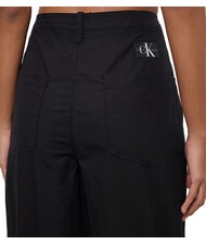 CALVIN KLEIN CK JEANS Pantaloni chino cu picior larg și picior drept ck negru - Pantaloni pentru femei - 3