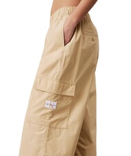 CALVIN KLEIN CK JEANS Pantaloni cargo din bumbac kaki pal - Pantaloni pentru femei - 3