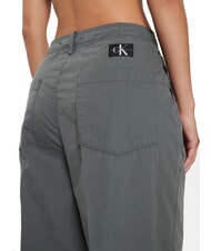 CALVIN KLEIN CK JEANS Pantaloni chino cu picior larg și picior drept gri infinit - Pantaloni pentru femei - 4