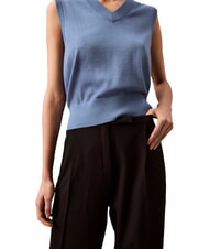 CALVIN KLEIN CK Pantaloni palazzo cu pliuri negru - Pantaloni pentru femei - 3