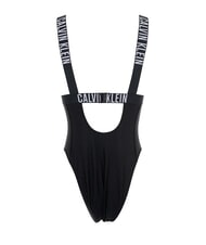 CALVIN KLEIN CK Costum de baie dintr-o singură piesă cu panglici cu logo ck negru - Costume de baie pentru femei - 4