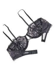 CALVIN KLEIN CK Sutien balconette din dantelă negru - Lenjerie de corp pentru femei - 6