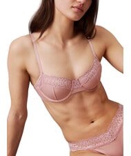 CALVIN KLEIN CK Sutien cu armătură și dantelă supus - Lenjerie de corp pentru femei - 3