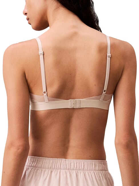 CK Sutien balconette cu armătură dimineață gri - Lenjerie de corp pentru femei