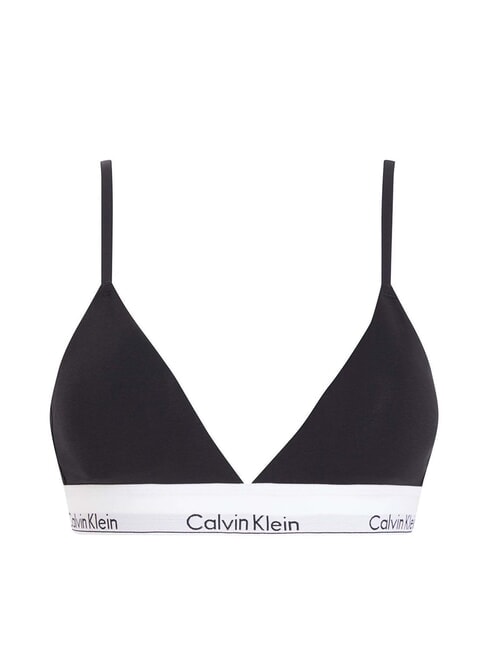CK Sutien tip bralette din bumbac elastic negru - Lenjerie de corp pentru femei