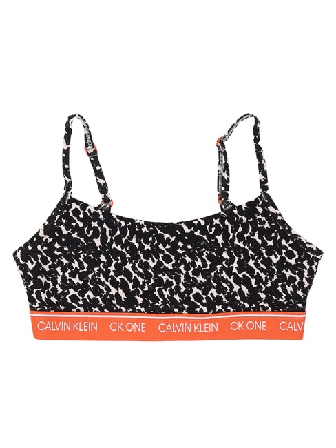 CK Sutien tip bralette din bumbac elastic animal distorsionat - fulgi de ovăz - Lenjerie de corp pentru femei