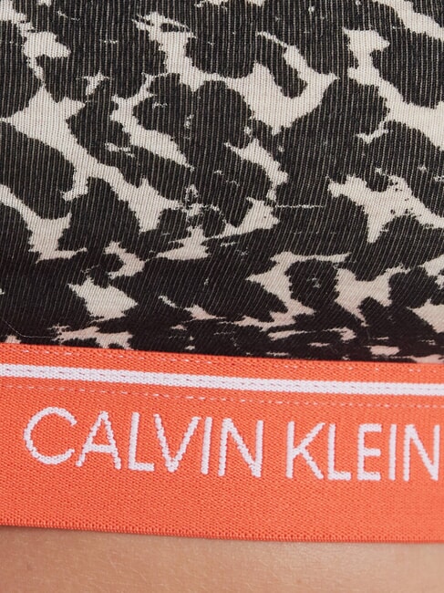 CK Sutien tip bralette din bumbac elastic animal distorsionat - fulgi de ovăz - Lenjerie de corp pentru femei