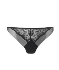 CALVIN KLEIN CK Tanga cu inserție de dantelă negru - Slip pentru femei - 4