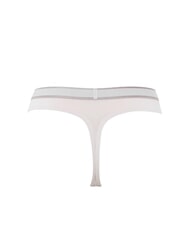 CALVIN KLEIN CK Tanga cu elastic cu logo nisip cu logo nou din piatră - Slip pentru femei - 4