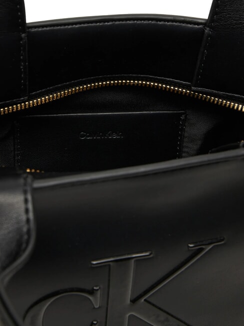 BOLD MONOGRAM Geantă mini cu curea de umăr pe negru - Genți femei