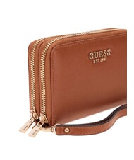 GUESS AMORETTE Portofel mediu cu 2 fermoare COGNAC - Portofele femei - 3