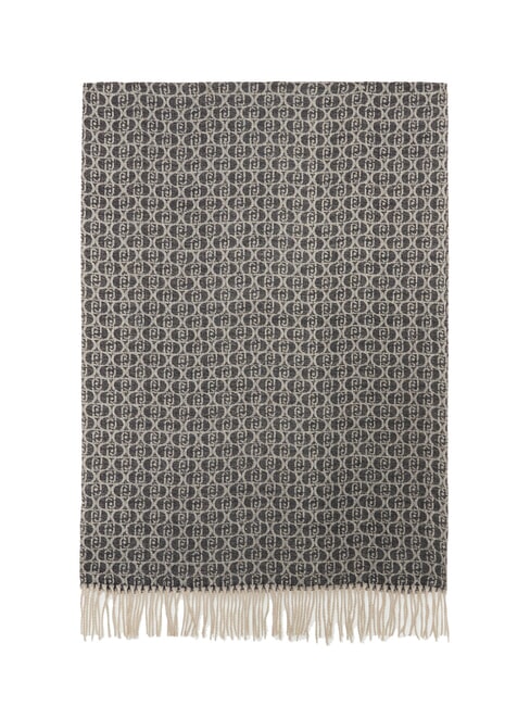 MONOGRAM Stolă cu logo monogramă BLACK - Eșarfe