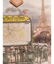 YNOT YESBAG Geantă de umăr imprimată Metroul din Paris - Genți femei - 3