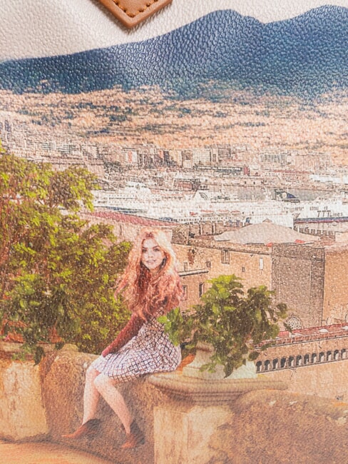 YESBAG Geantă de umăr imprimată lămâi - Genți femei