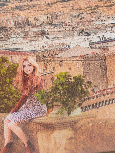 YESBAG Geantă de mână cu manșetă lămâi - Genți femei